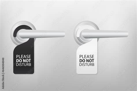 Realistic Private Door Tag Plastic Paper Door Handle Lock Hanger Do