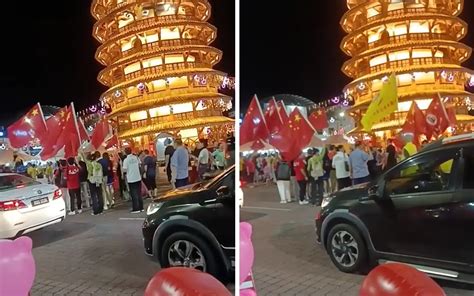 Kibar Bendera China Penganjur Langgar Syarat Larang Warga Asing