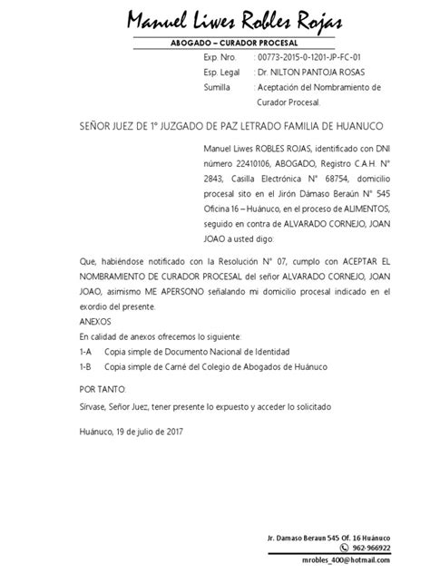 Designación De Abogado De Oficio 37 Pdf