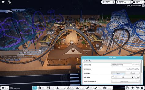 I And My Brother Built This Huge Park In Roblox Theme Park Tycoon 2