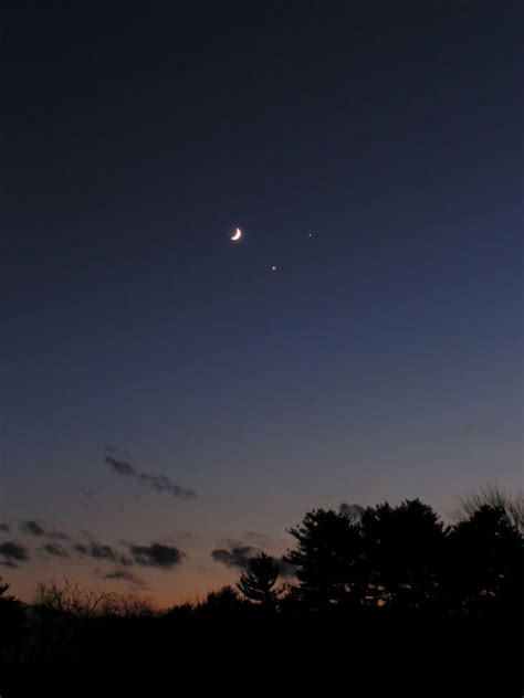 Moon, Venus & Jupiter Conjunction