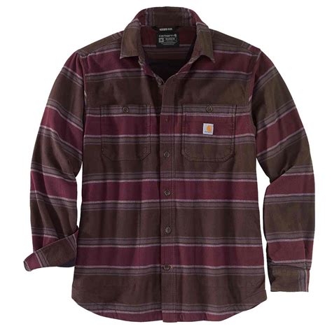 Rugged Flex™ Relaxed Fit Midweight Flannel Fleece Lined Shirt Carhartt®