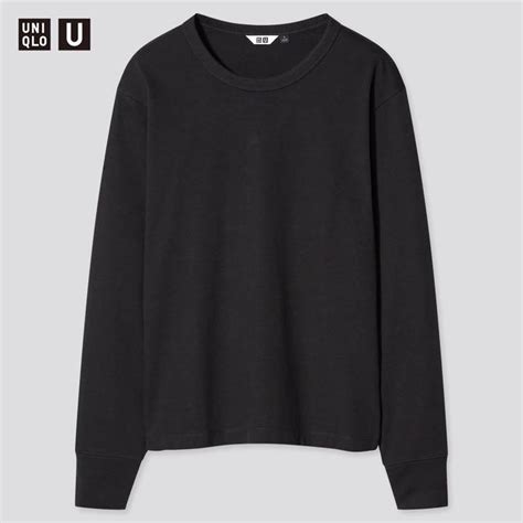 新品未使用 Uniqlou ユニクロu コットンクルーネックt ブラック 黒 By メルカリ