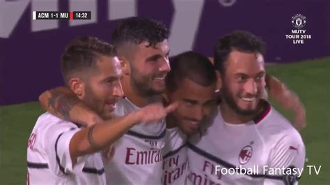 AC Milan Vs Manchester United Highlights INTERNATIONAL CHAMPIONS CUP