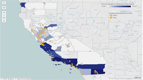 What S In Your Waterway Imidacloprid Water Contamination Map Of Urban Areas In California