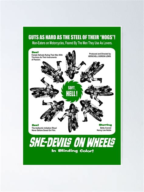 She Devils On Wheels Herschell Gordon Lewis Poster For Sale By