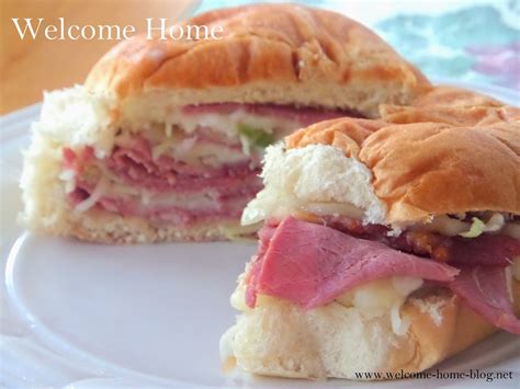 Welcome Home Blog: Corned Beef Sandwich with Coleslaw