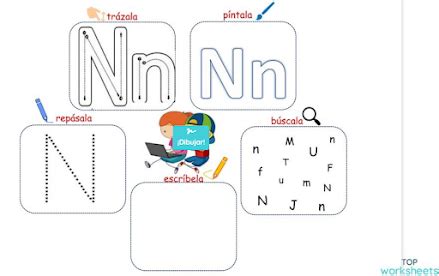 Escuela Infantil Castillo De Blanca Interactiva Letra N Letra N