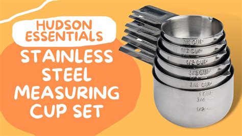 Hudson Essentials Stainless Steel Measuring Cup Set Youtube