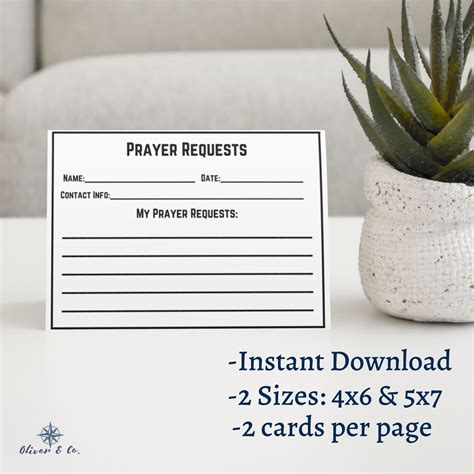 Prayer Request Card Printable Prayer Request Cards Simple Prayer Cards