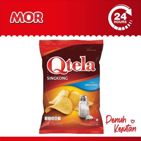 Jual Qtela Rasa Original Keripik Singkong Cassava Chips Gr Shopee