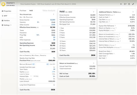 Features Property Flip Or Hold Rent Real Estate Investing Software