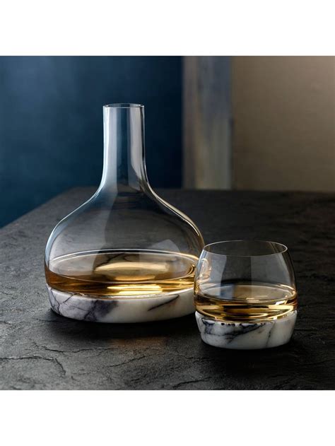 Nude Glass Chill Glass Marble Carafe 1 25L Whisky Tumbler Glass