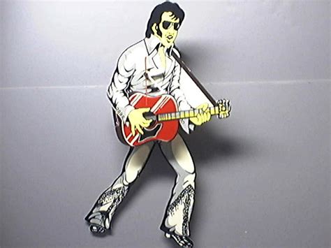 Elvis Presley White Pendulum Swinging Legs Clock New 36675456