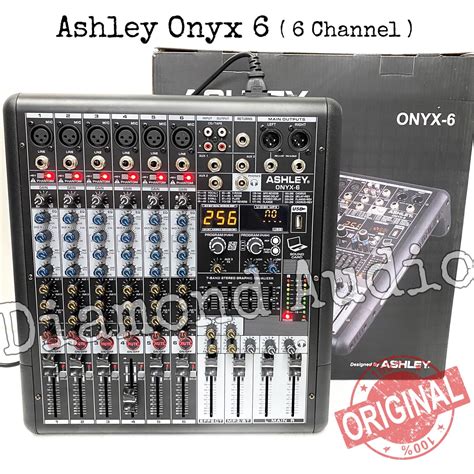 Mixer Audio Ashley Onyx6 Usb Bluetooth Original Mixing Onyx 6 Channel