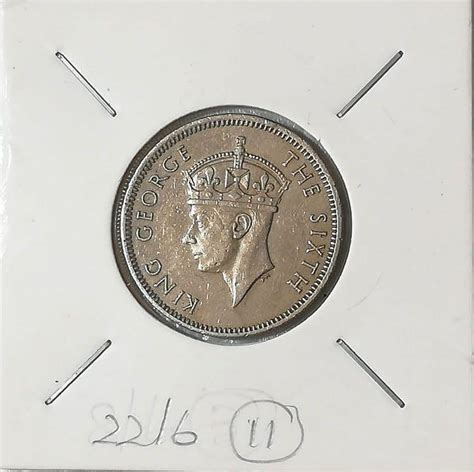 KING GEORGE THE SIXTH 20 CENTS 1950 23 5mm COPPER NICKLE EF