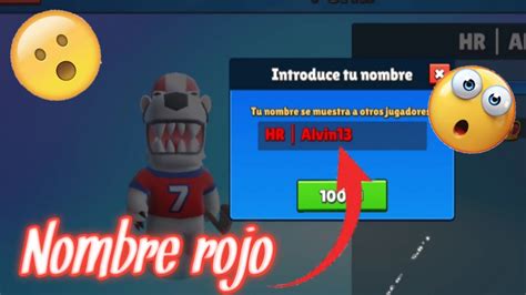 cómo tener el nombre rojo en Stumble guys Alvin1317 YouTube