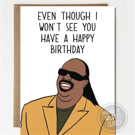 I Won T See You But Happy Birthday Card Birthday Card Etsy