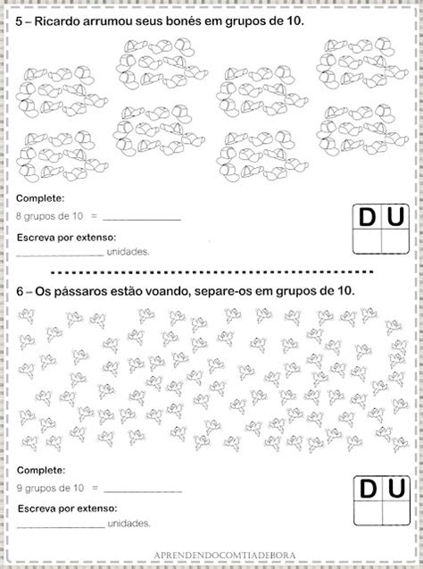 Aprendendo A Tia Debora ATIVIDADES DEZENAS INTEIRAS