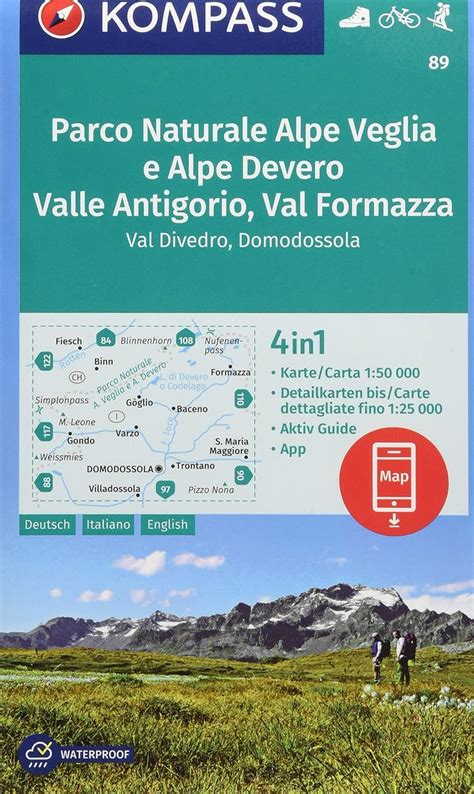 Amazon It Carta Escursionistica N 89 Parco Naturale Alpe Veglia E