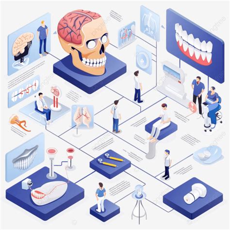 Otolaryngology Isometric Flowchart Medical Otolaryngology Flowchart