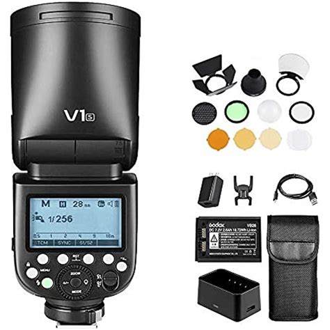 Godox V1 S Flash De Cabeza Redonda Con Kit De Accesorios AK R1