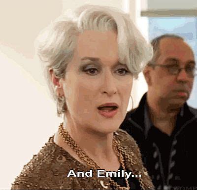 Meryl Streep as Miranda Priestly - Gifs/Gifsets | Miranda priestly ...