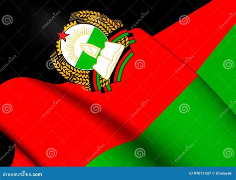 Democratic Republic of Afghanistan Flag 1980-1987 Stock Illustration ...