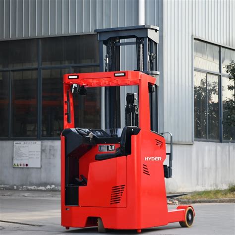 Narrow Aisles Pallet Full Electric Seated Reach Truck Battery Powered