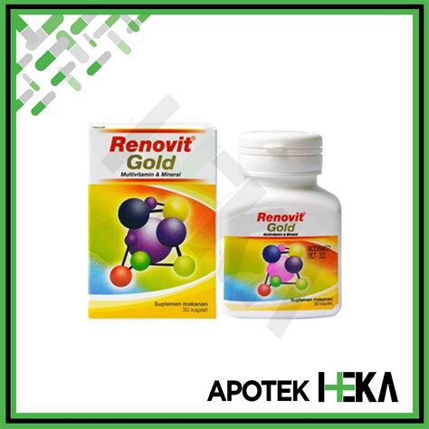 Renovit Gold Multivitamin Mineral Botol Gold Isi Kaplet Lazada