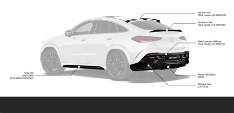 Larte Design Carbon Fiber Body Kit Set For Mercedes Gle Coupe С167 买带送货，安装，实惠的价格和保证