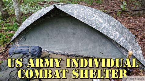 Us Army Tent Review The Individual Combat Shelter Ics Youtube