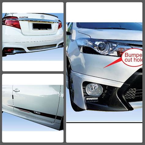 Toyota Vios Rd Generation Trd Sportivo Skirting Body Kit Pu Ready