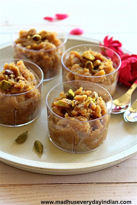 Easy Badam Halwa with Jaggery - Madhu's Everyday Indian