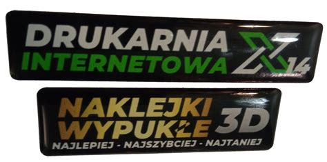 Naklejki Wypuk E D Elowe Ywiczne Premium Nadruk Twoje Logo