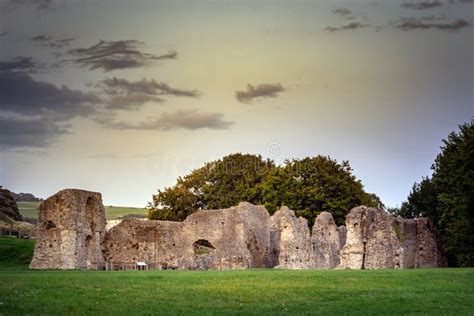 Ruins of Lewes Priory on a Summer Evening Editorial Stock Image - Image ...