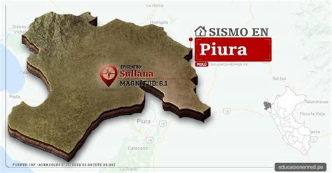 Terremoto En Piura De Magnitud 61 Hoy Miércoles 5 Octubre 2022 Sismo Temblor Epicentro