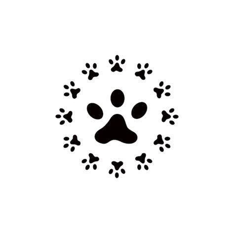 Premium Vector Dog Or Cat Pet Paw Footprint