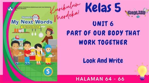 Soal Kunci Jawaban Buku Bahasa Inggris Kelas 5 SD Halaman 61