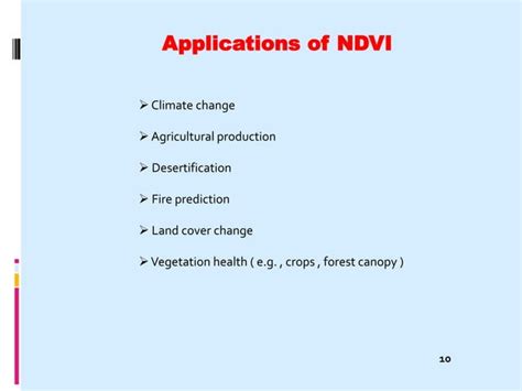 Normalized Difference Vegetation Index Ndvi Ppt