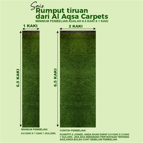 Rumput Tiruan Single UV Al Aqsa Carpets Online