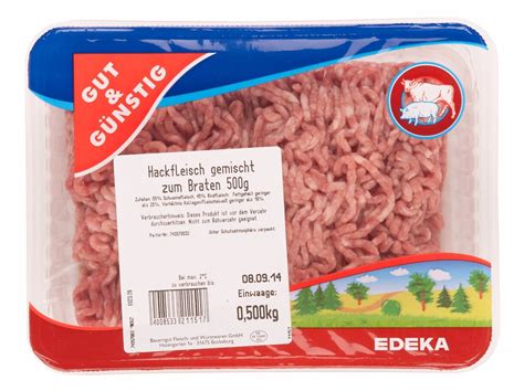 Test Edeka Gut G Nstig Hackfleisch Gemischt Zum Braten Stiftung