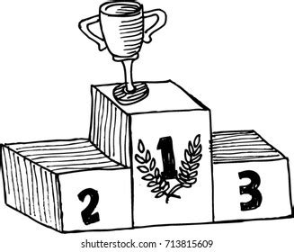 dessin podium images libres de droits  de stock