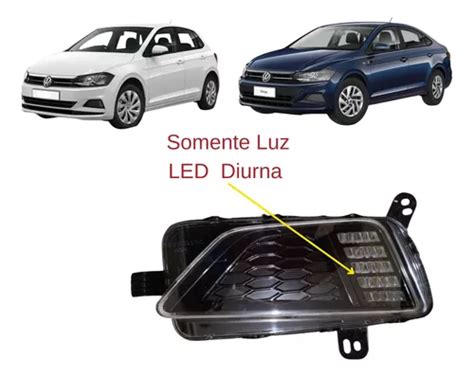 Farol Neblina Drl Lanterna Polo Virtus Original Vw Esquerdo R Em