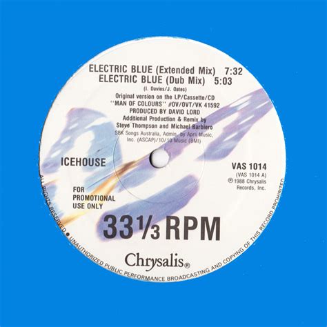 Icehouse – Electric Blue (1988, Vinyl) - Discogs