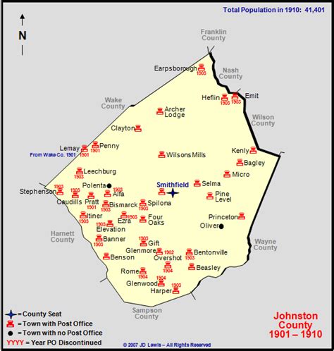 Johnston County, NC - 1901 to 1910