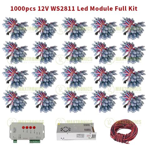 Dc V Pcs Mm Ws Ic Full Color Pixel Led Module Light Input