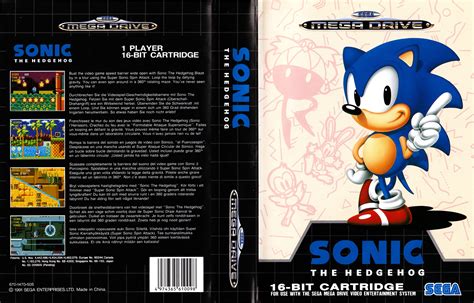 Sonic EU Cover Art Full Sonic The Hedgehog Sonic Sega Genesis