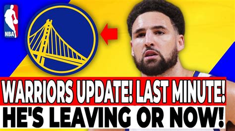 This Was Not Expected Klay Thompson Confirms Goodbye To The Warriors