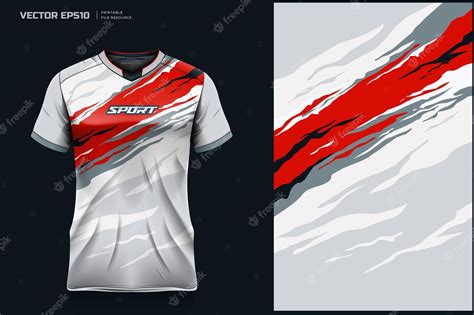 Premium Vector T Shirt Mockup Sport Shirt Template Design For Soccer